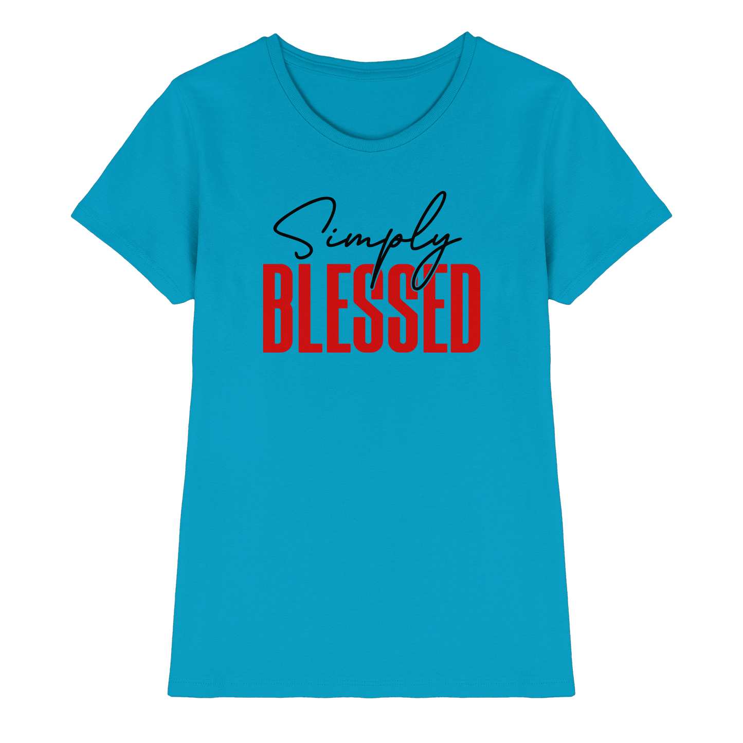 Simply Blessed | Christliches Design mit klarer Botschaft - Ladies Premium Shirt
