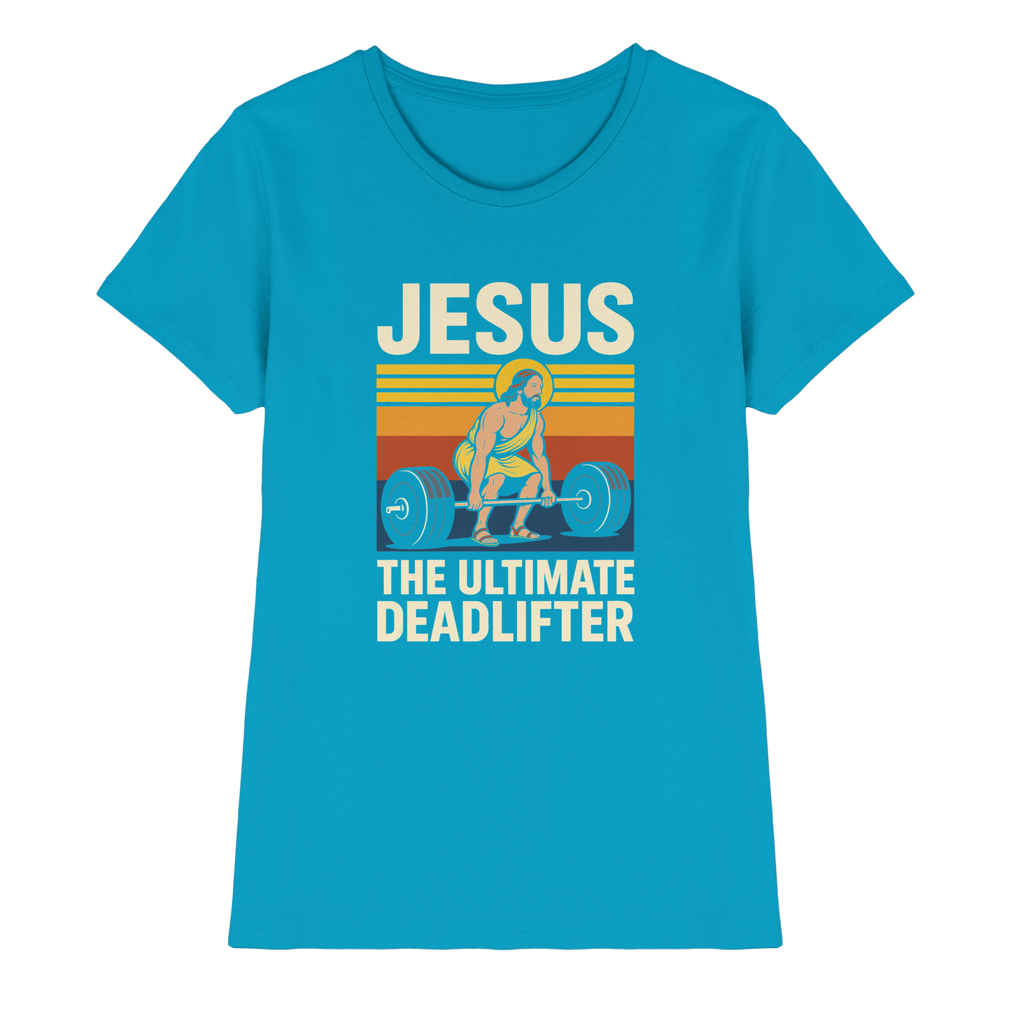 Jesus Deadlifter – Jesus the Ultimate Deadlifter | Christliches Fitness Design - Ladies Premium Shirt