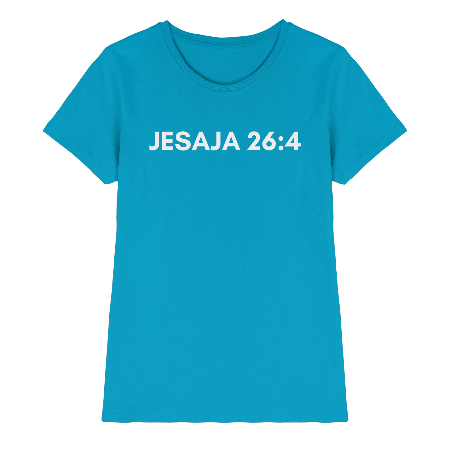 Jesaja 26,4 – Der Herr ist ein ewiger Fels | Christliches Bibelvers Design - Ladies Premium Shirt