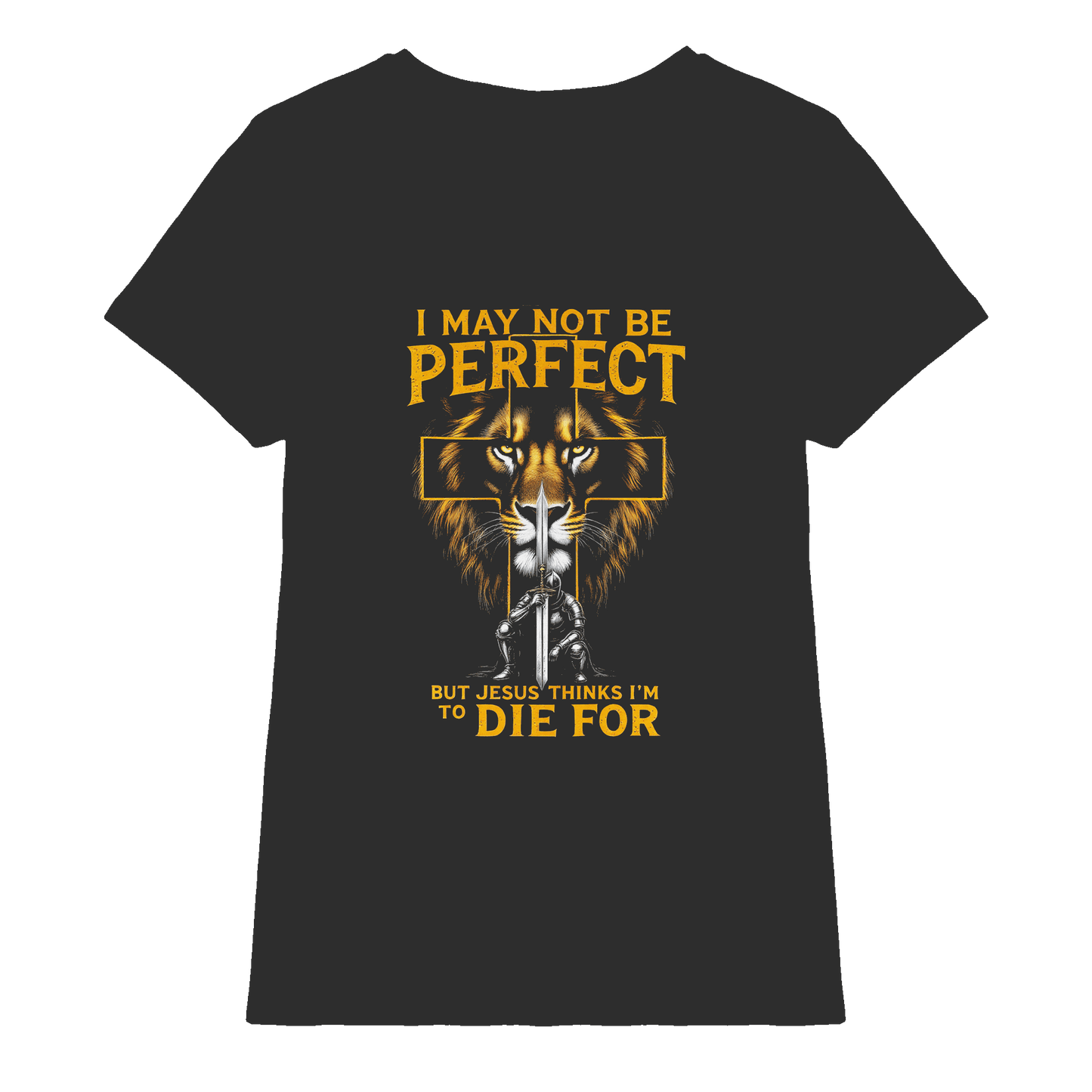 I May Not Be Perfect, But Jesus Thinks I’m to Die For | Christliches Design mit Botschaft der Gnade - Ladies Premium Shirt