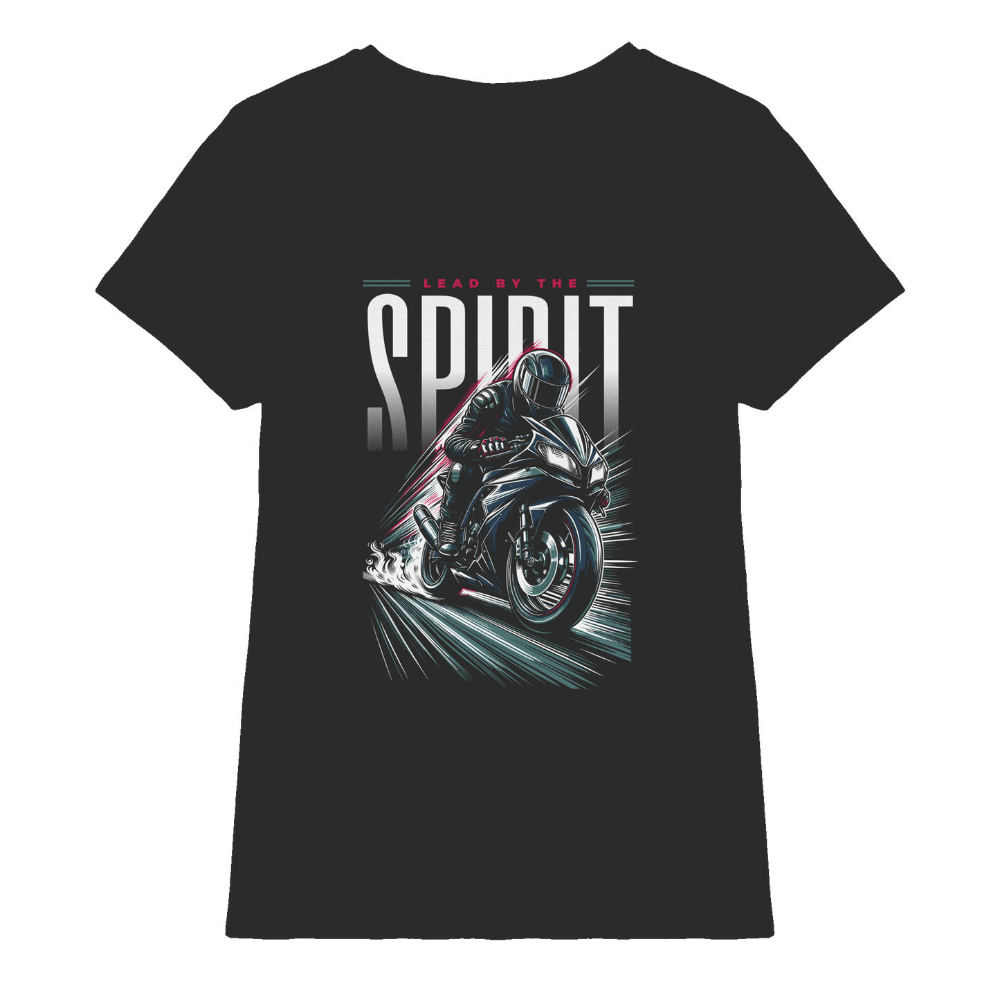 Lead by the Spirit | Christliche Kleidung & Geschenke im Motorrad-Design - Ladies Premium Shirt