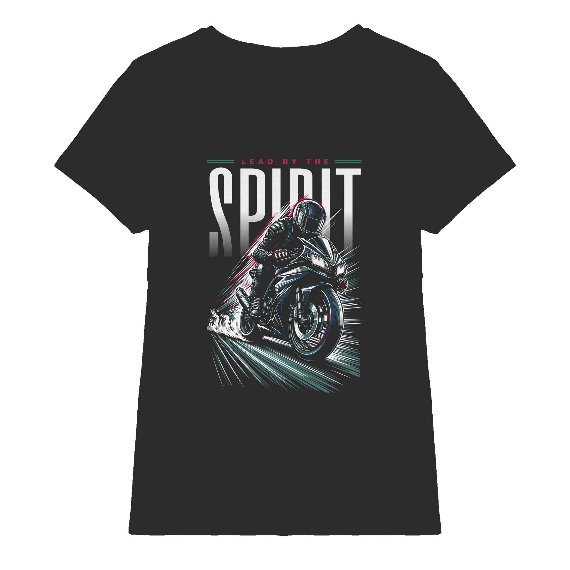 Lead by the Spirit | Christliche Kleidung & Geschenke im Motorrad-Design - Ladies Premium Shirt