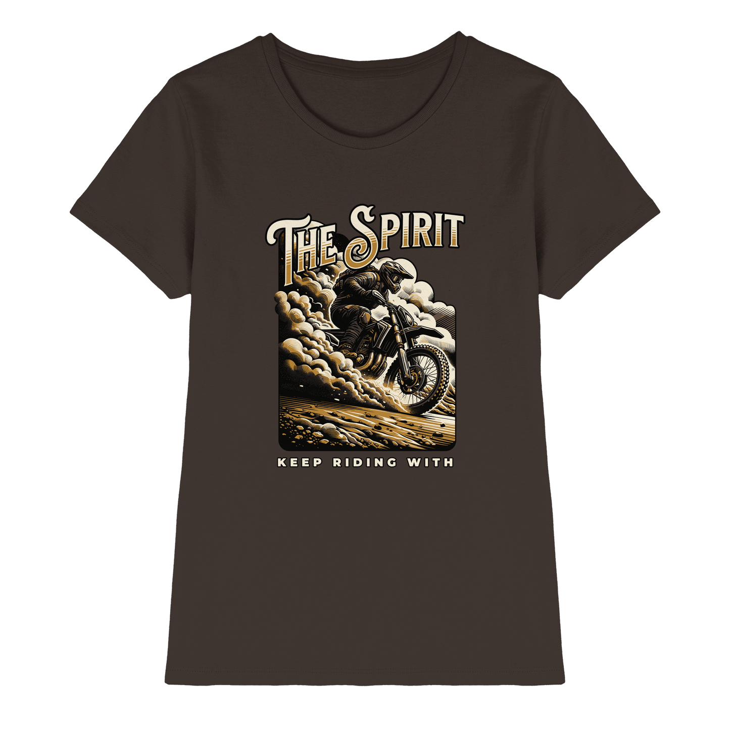 Keep Riding with the Spirit | Christliche Kleidung & Geschenke im Motocross-Design - Ladies Premium Shirt