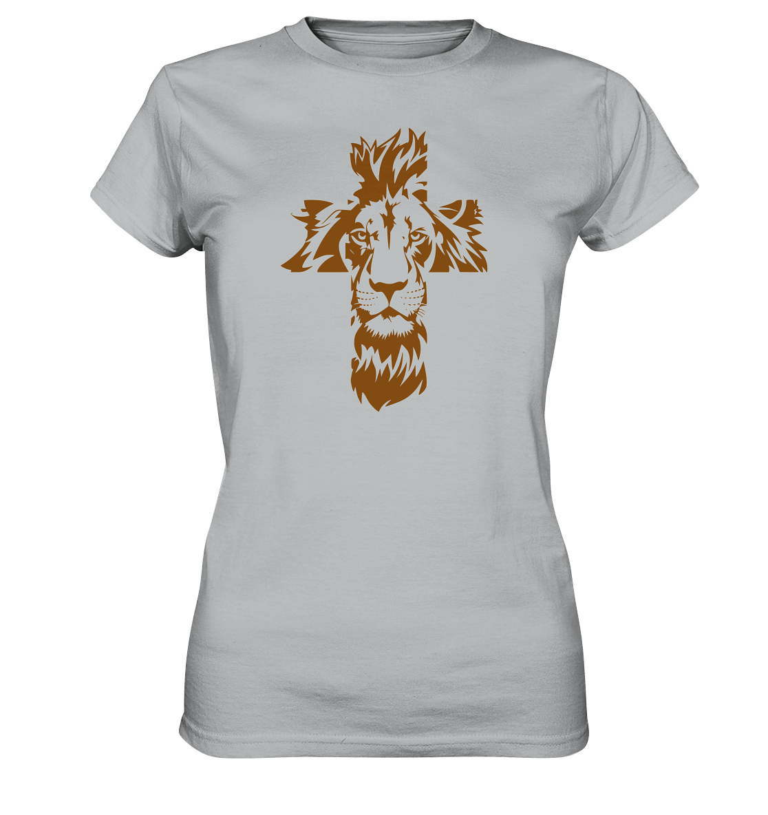 Im Zeichen des Löwen – Fest verwurzelt im Glauben | Christliche Kleidung - Ladies Premium Shirt
