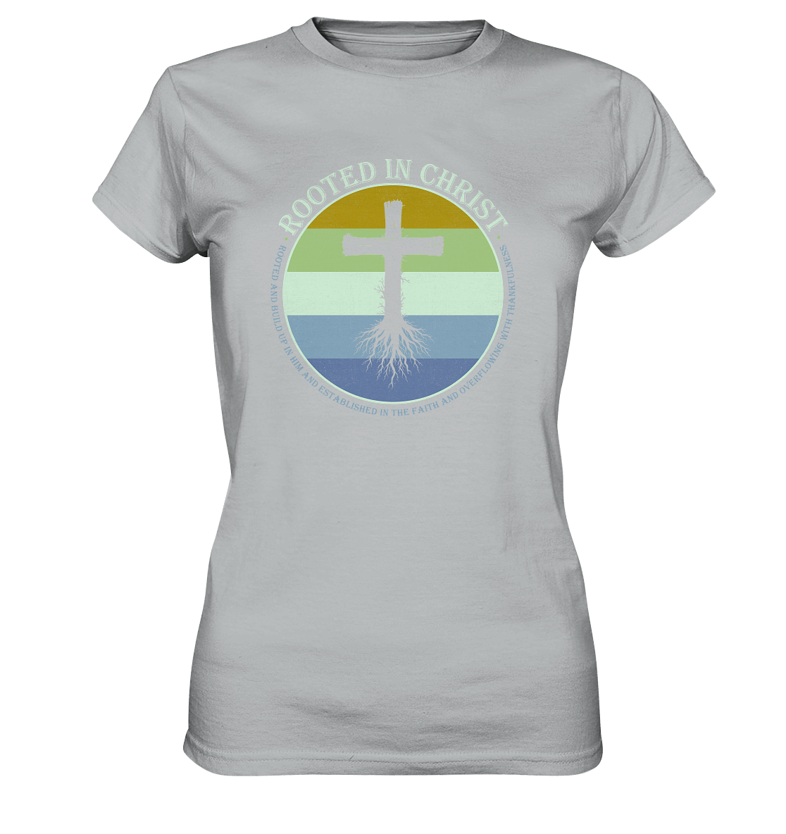 Verwurzelt in Christus | Christliche Kleidung - Ladies Premium Shirt