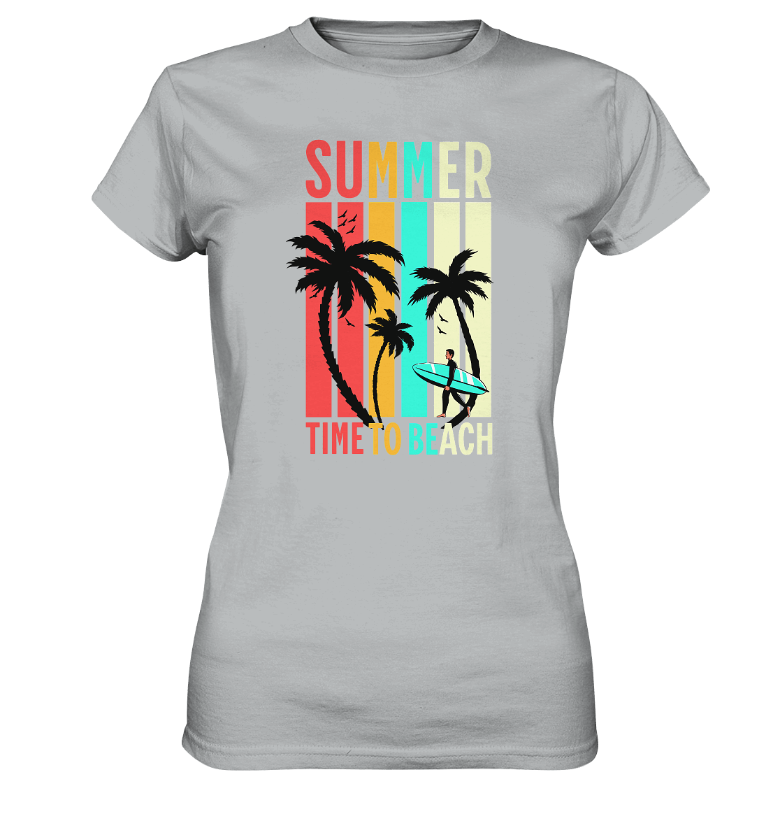 Summer Time to Beach – Sonne, Sand & Lebensfreude - Ladies Premium Shirt