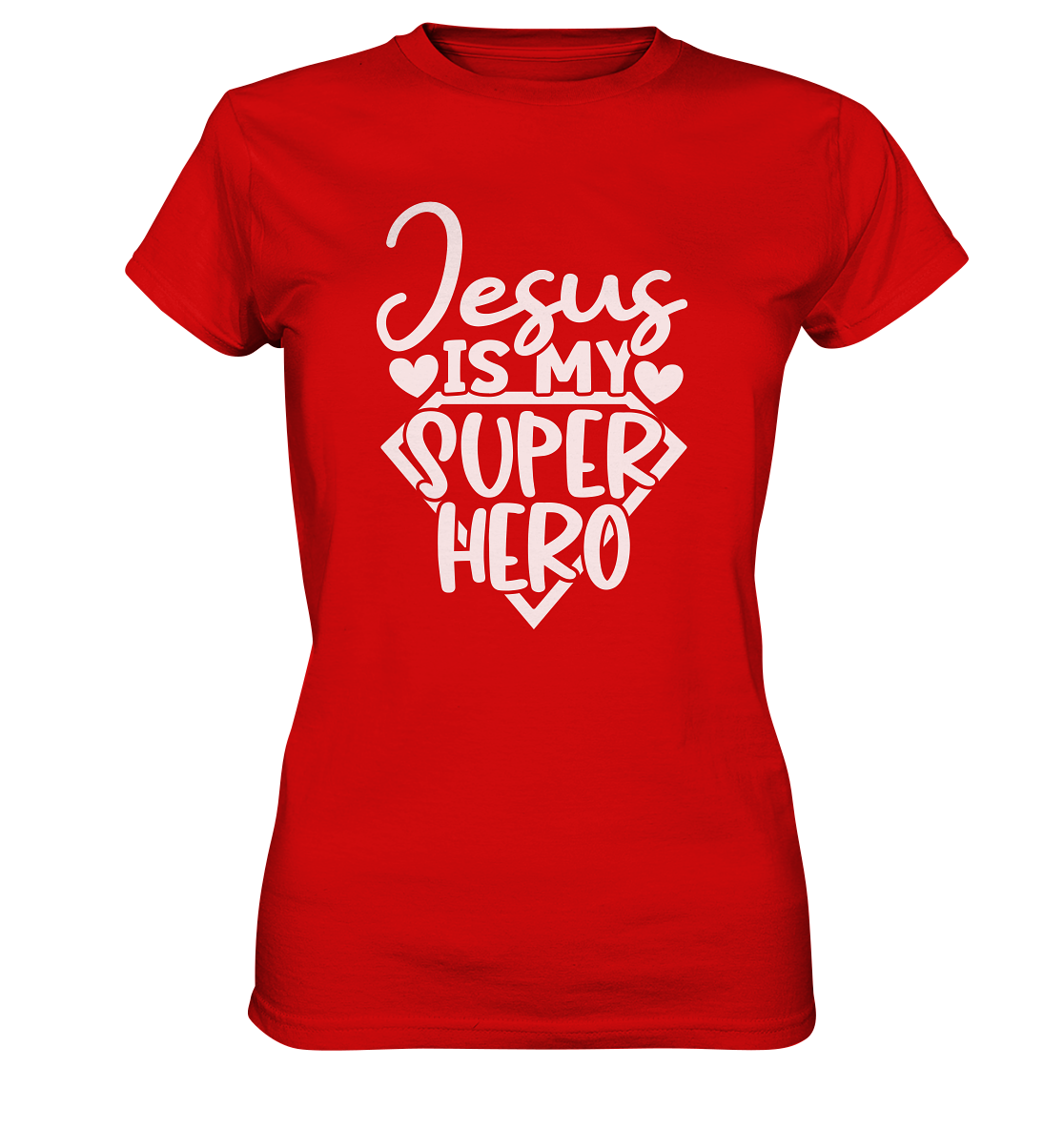 Jesus ist mein Superheld - Ladies Premium Shirt