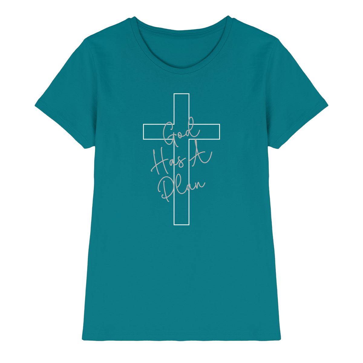 Jeremiah 29:11 – God Has a Plan | Christliches Design - Ladies Premium Shirt - GfoitMa - Diva Blue / XS