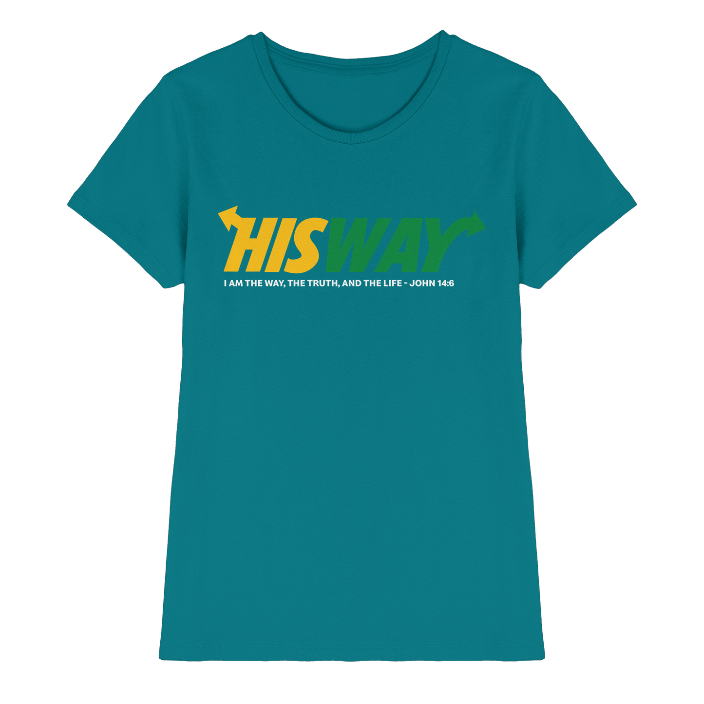 His Way – John 14:6 | Christliches Statement Design mit Johannes 14,6 - Ladies Premium Shirt