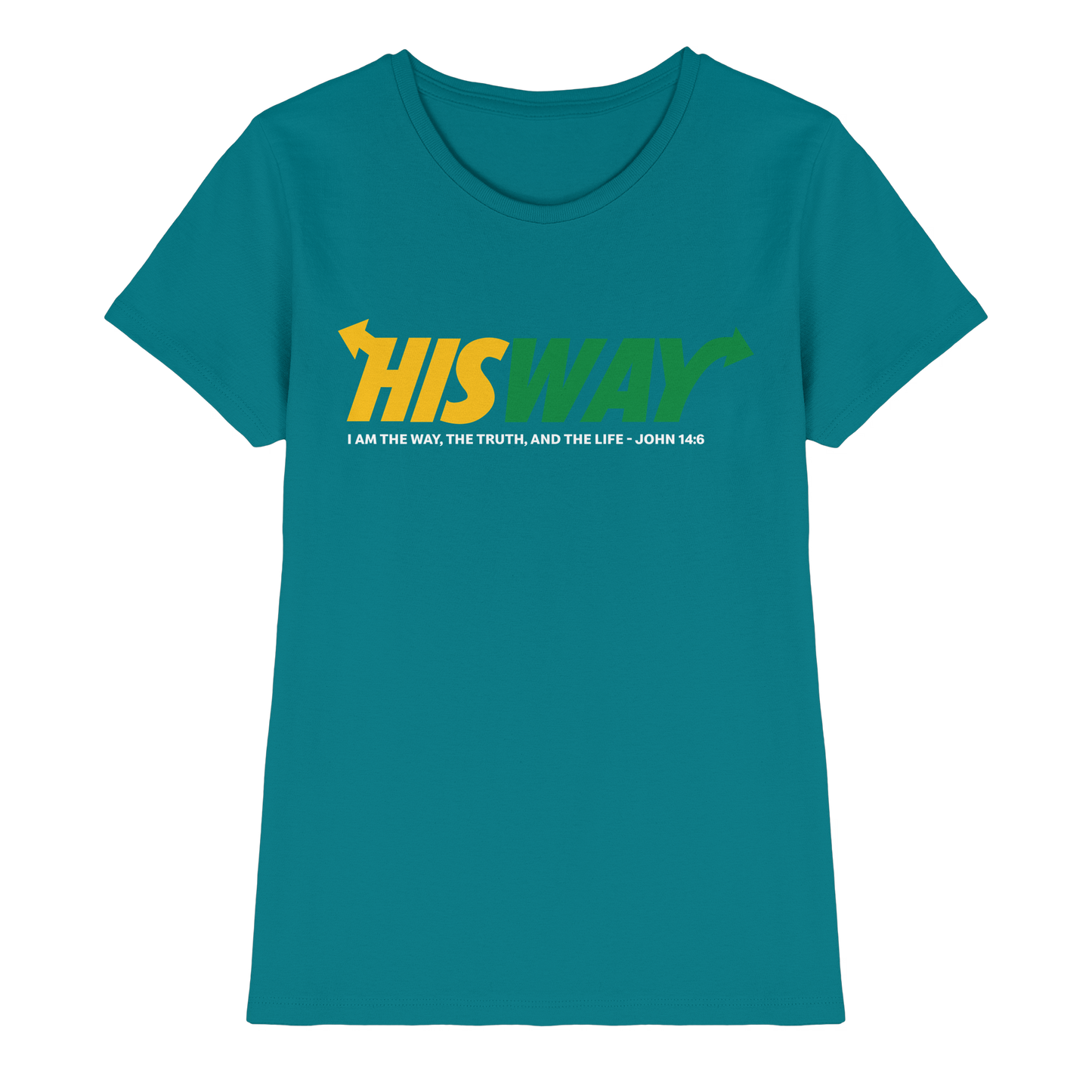 His Way – John 14:6 | Christliches Statement Design mit Johannes 14,6 - Ladies Premium Shirt