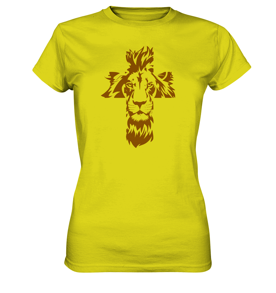 Im Zeichen des Löwen – Fest verwurzelt im Glauben | Christliche Kleidung - Ladies Premium Shirt