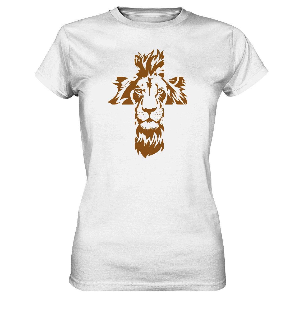 Im Zeichen des Löwen – Fest verwurzelt im Glauben | Christliche Kleidung - Ladies Premium Shirt