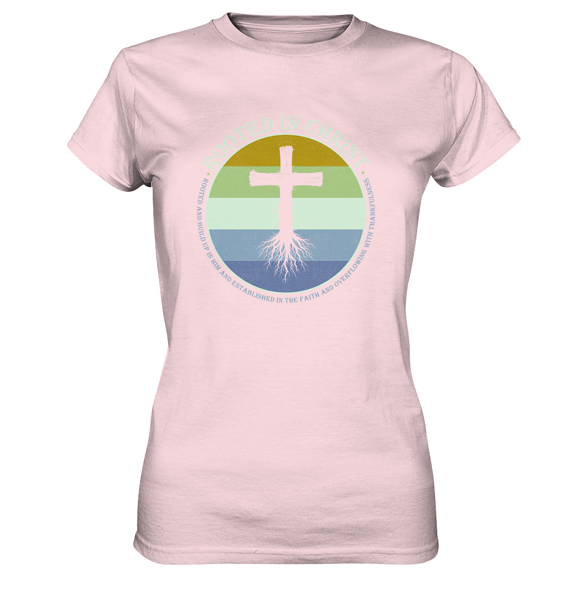 Verwurzelt in Christus | Christliche Kleidung - Ladies Premium Shirt