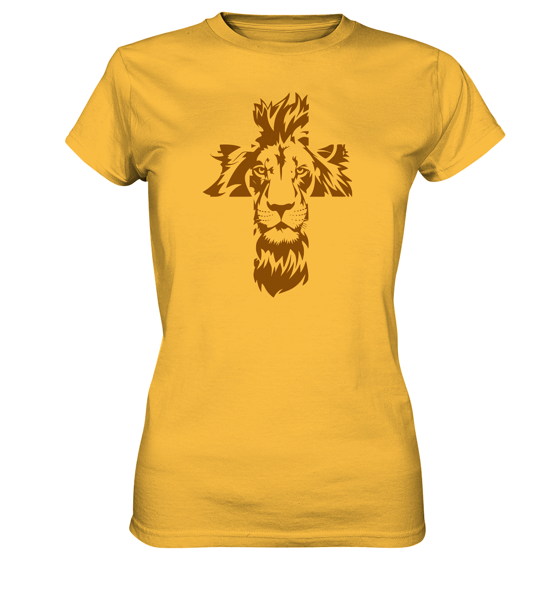 Im Zeichen des Löwen – Fest verwurzelt im Glauben | Christliche Kleidung - Ladies Premium Shirt