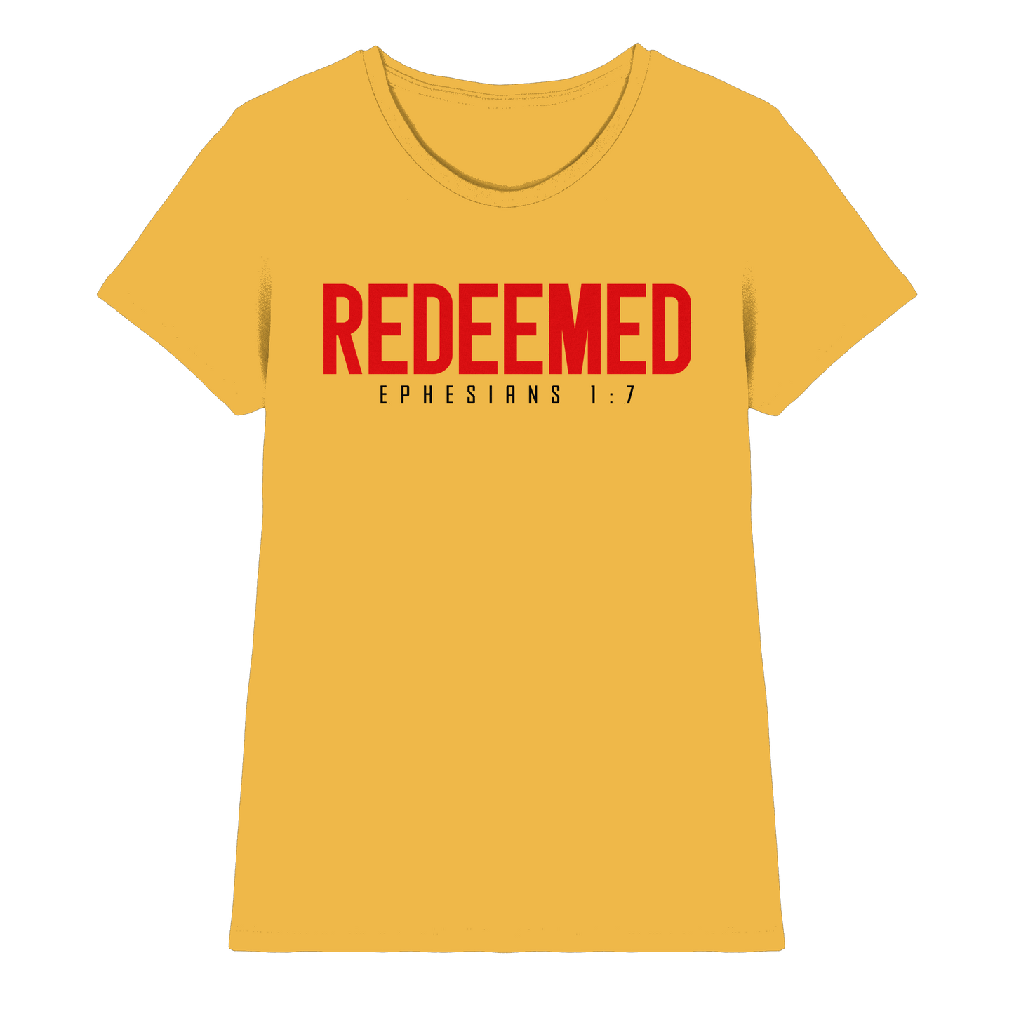 Redeemed – Ephesians 1:7 – Erlöst durch sein Blut | Christliche Produkte - Ladies Premium Shirt
