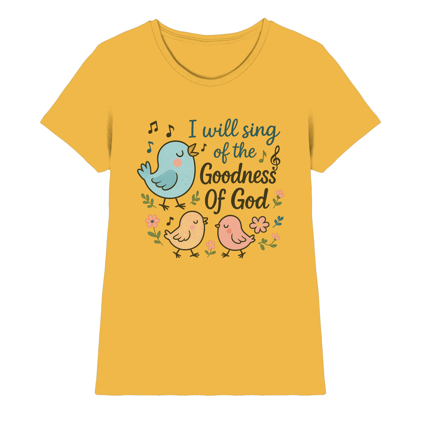 I will sing of the goodness of God | Christliche Produkte - Ladies Premium Shirt