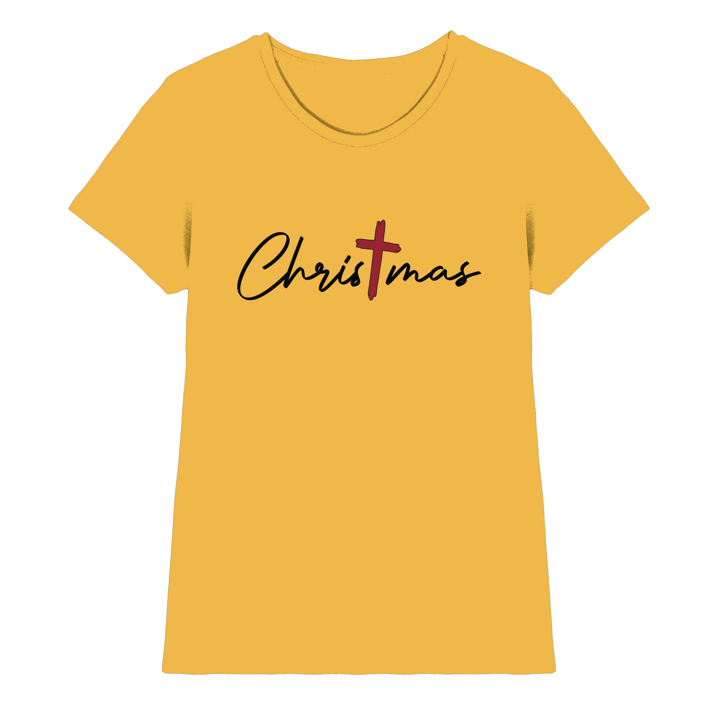 Christmas – das Kreuz im Mittelpunkt von Weihnachten | Christliches Design  - Ladies Premium Shirt