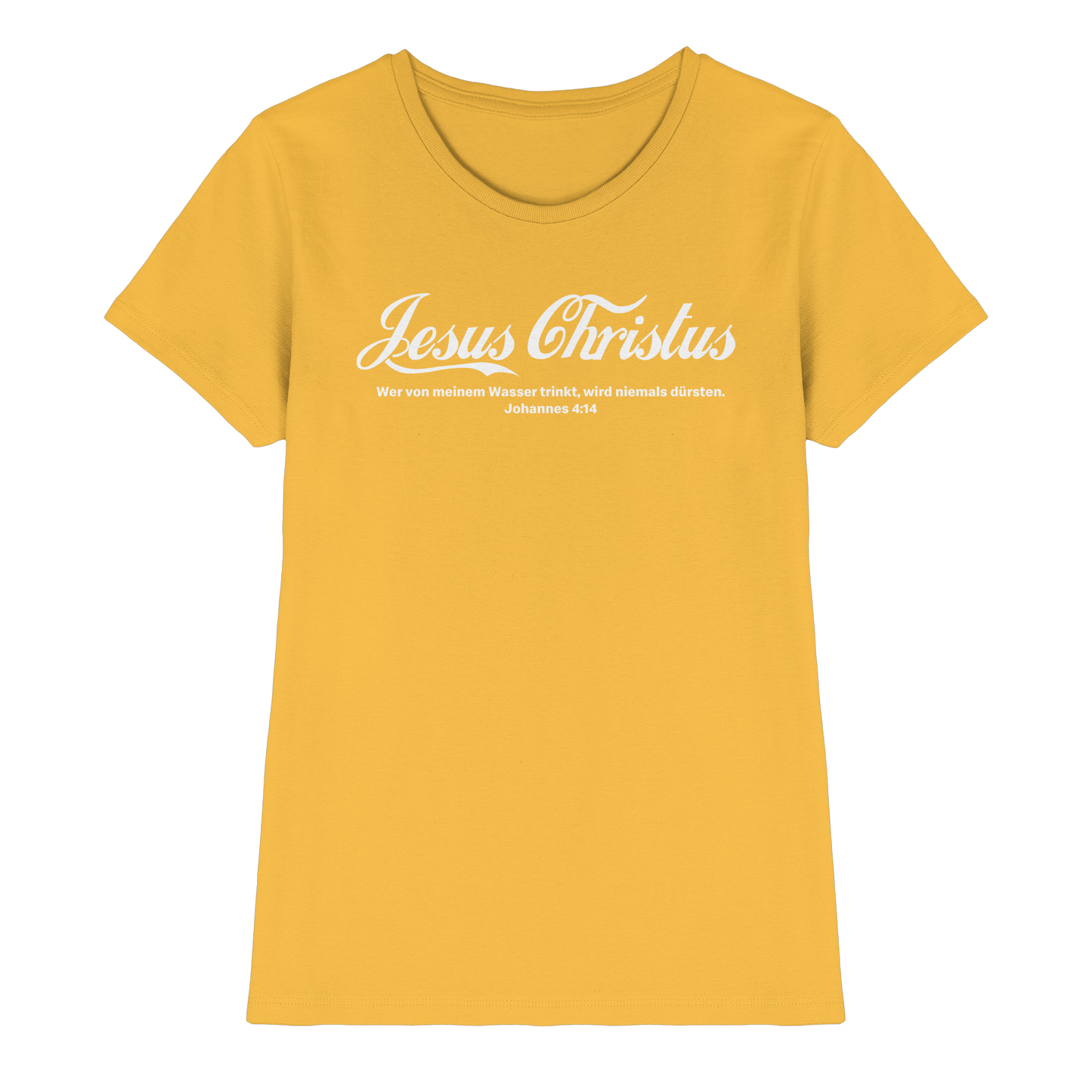 Jesus Christus – Johannes 4,14 | Christliches Statement Design „Lebendiges Wasser“ - Ladies Premium Shirt