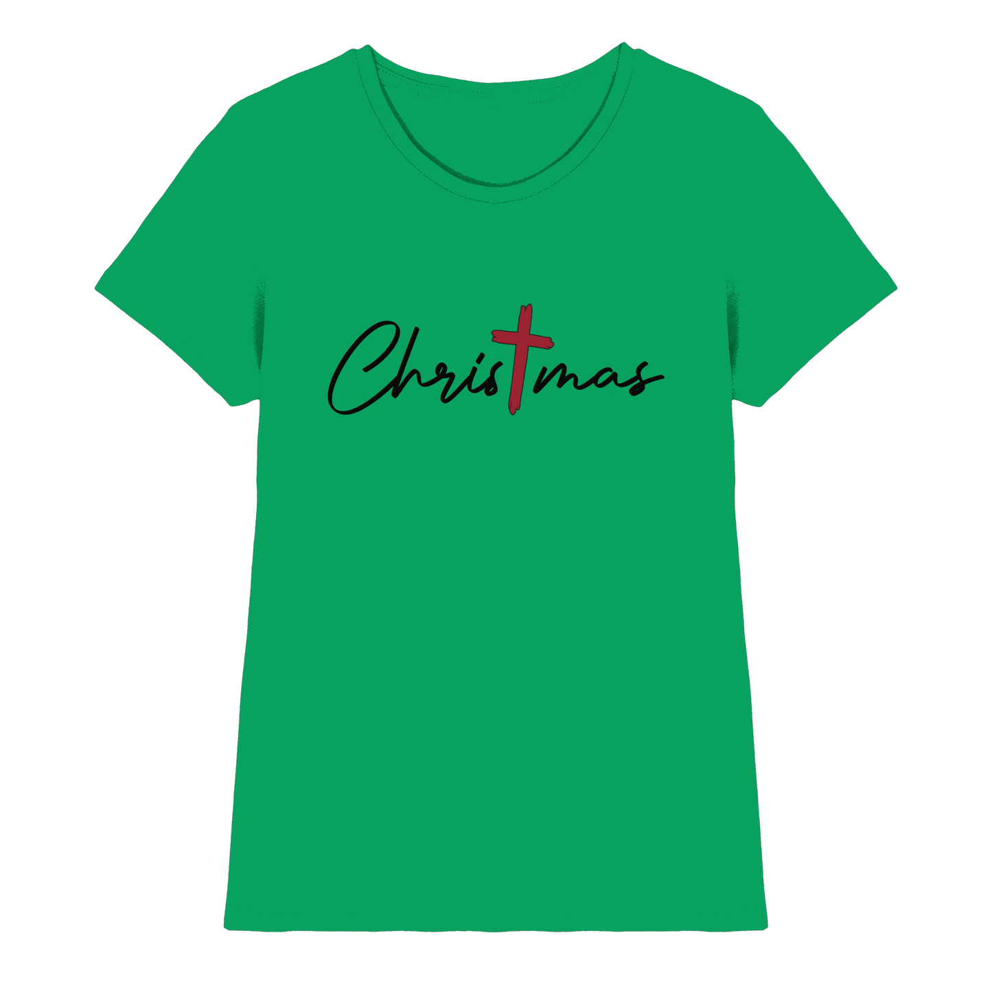 Christmas – das Kreuz im Mittelpunkt von Weihnachten | Christliches Design  - Ladies Premium Shirt