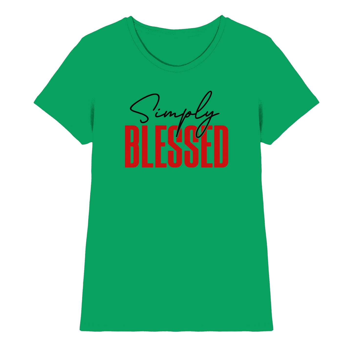 Simply Blessed | Christliches Design mit klarer Botschaft - Ladies Premium Shirt