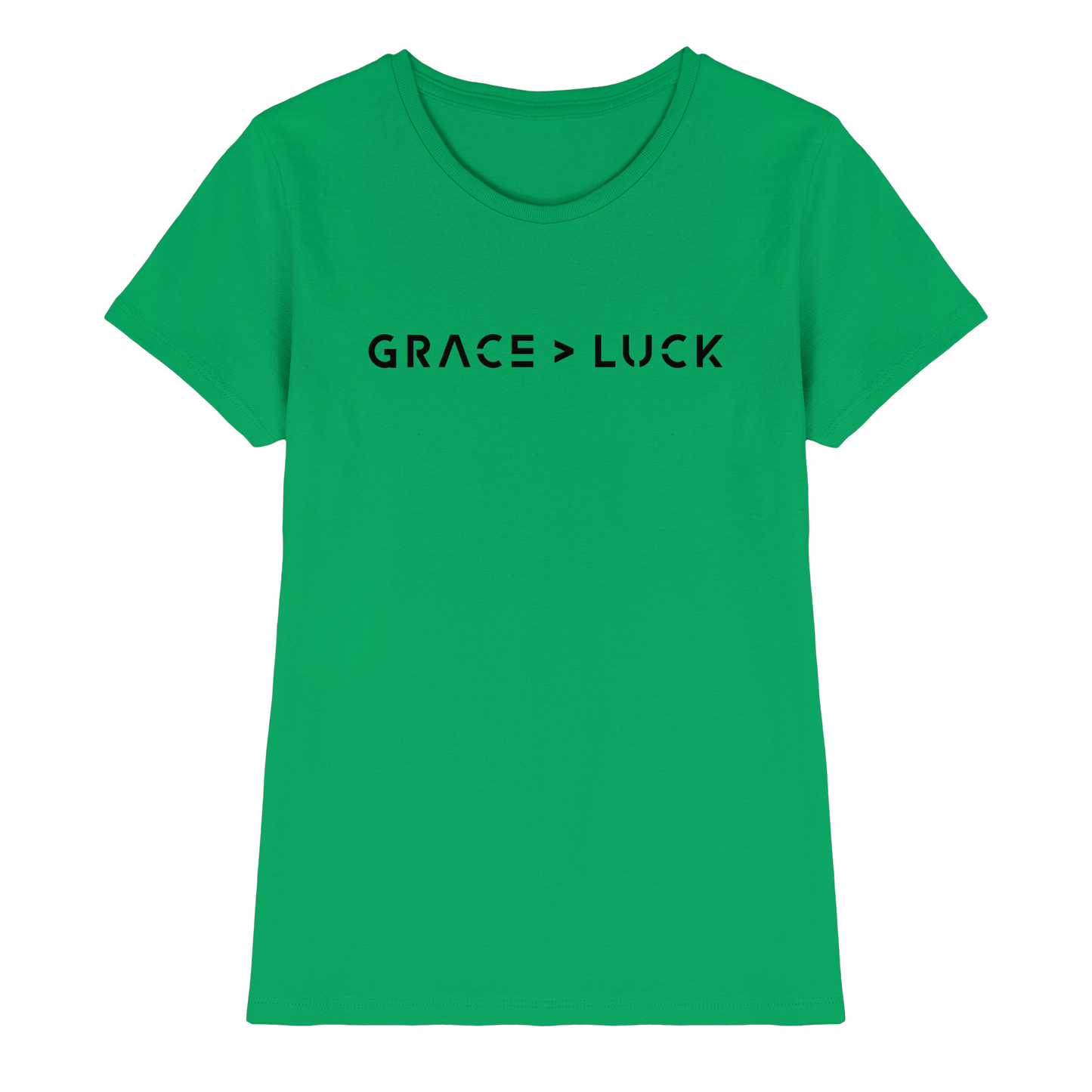 Grace > Luck | Christliches Design über Gottes Gnade - Ladies Premium Shirt