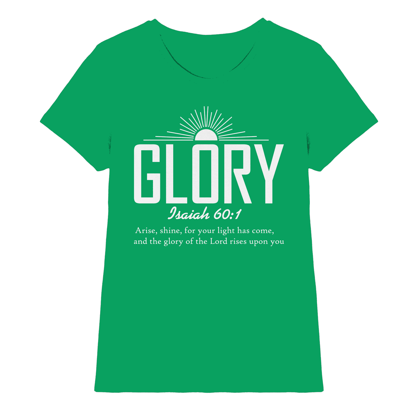 Isaiah 60:1 – Glory | Christliches Design mit Bibelvers - Ladies Premium Shirt