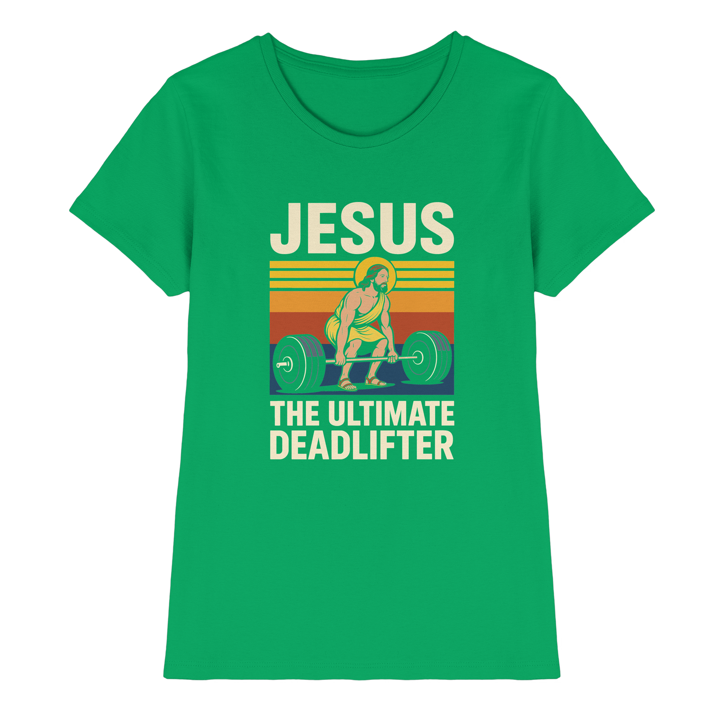 Jesus Deadlifter – Jesus the Ultimate Deadlifter | Christliches Fitness Design - Ladies Premium Shirt