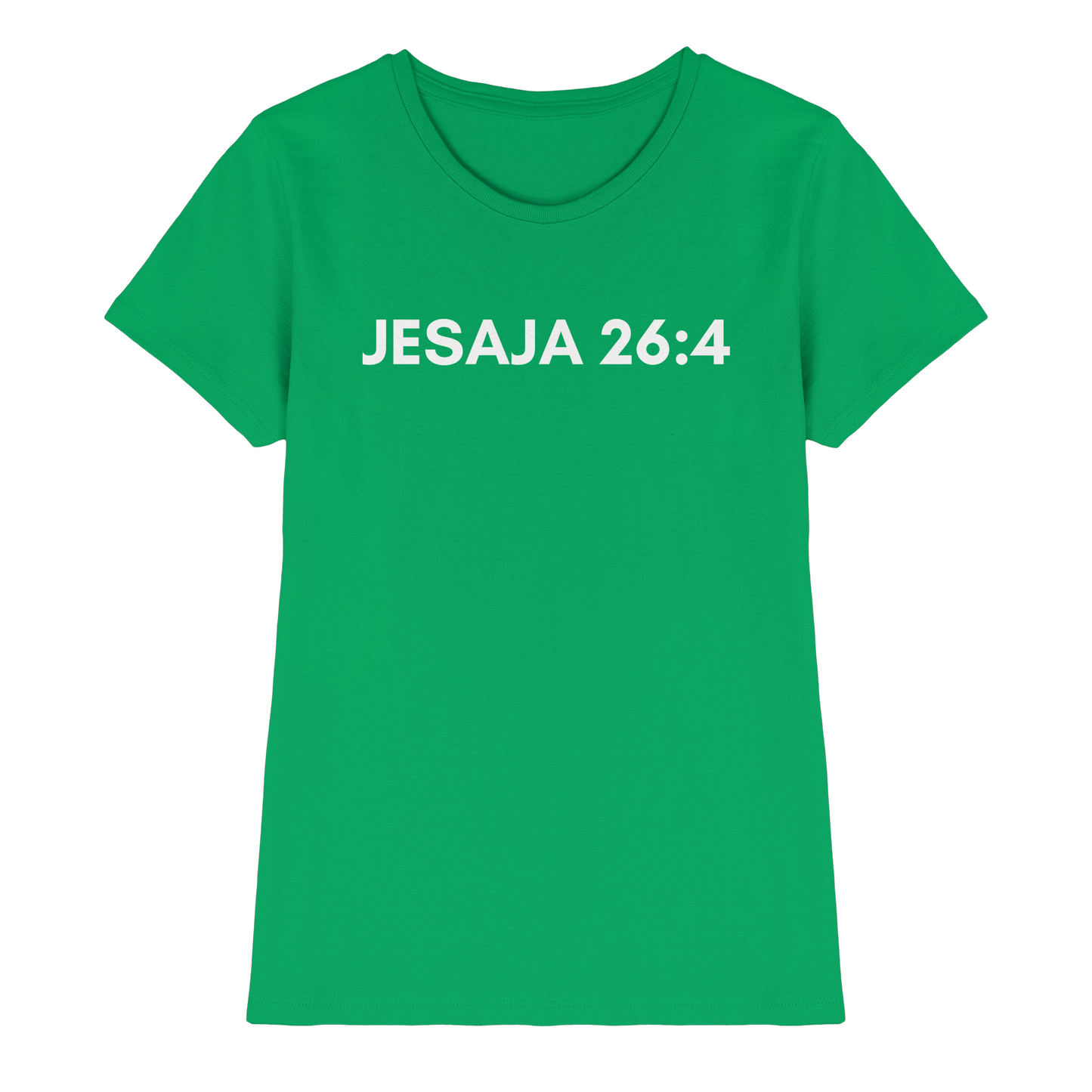 Jesaja 26,4 – Der Herr ist ein ewiger Fels | Christliches Bibelvers Design - Ladies Premium Shirt
