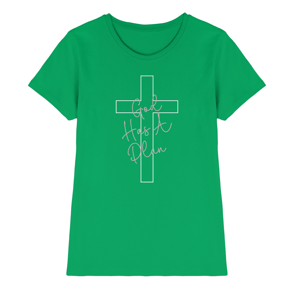 Jeremiah 29:11 – God Has a Plan | Christliches Design - Ladies Premium Shirt - GfoitMa - Kelly Green / XS