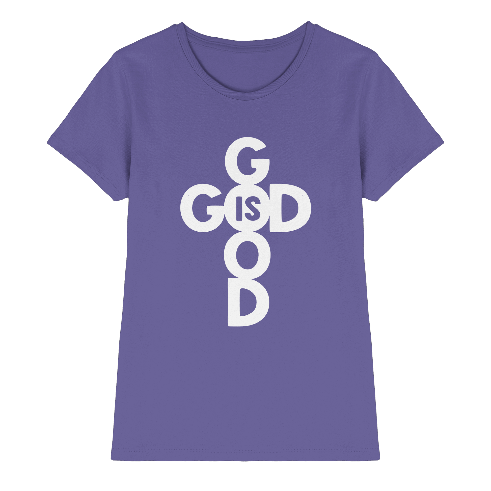 God is Good | Christliche Kleidung & Geschenke im Kreuz-Design - Ladies Premium Shirt