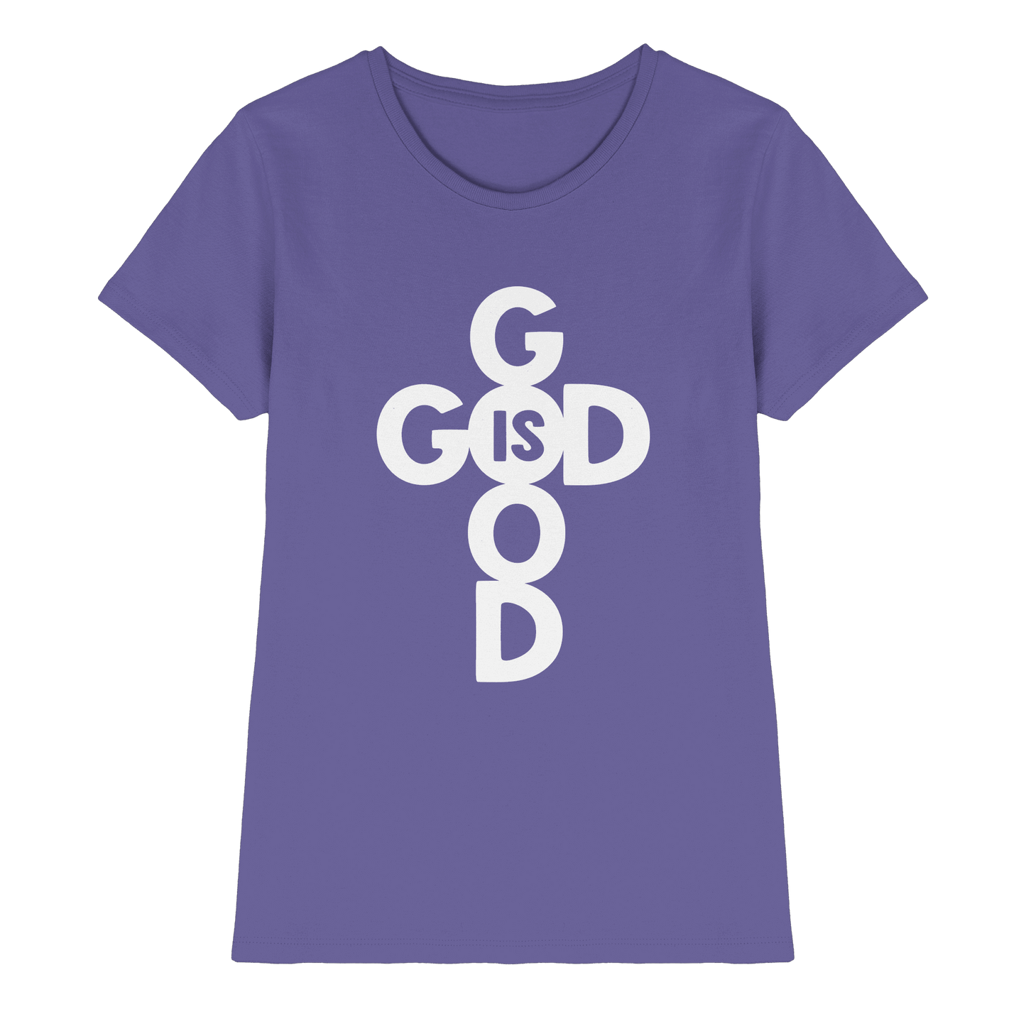 God is Good | Christliche Kleidung & Geschenke im Kreuz-Design - Ladies Premium Shirt