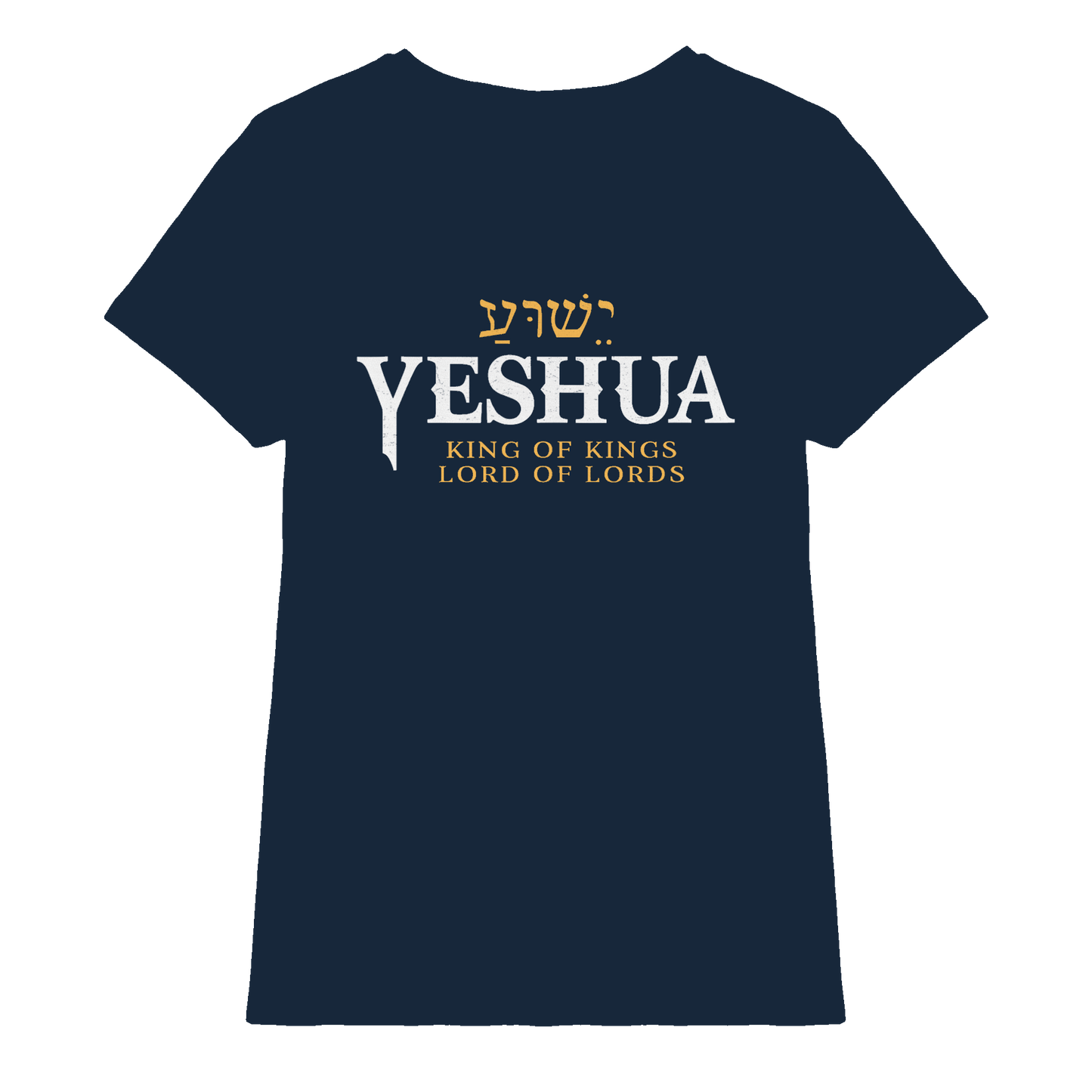 Yeshua – King of Kings, Lord of Lords | Christliches Design mit dem Namen Jesu - Ladies Premium Shirt