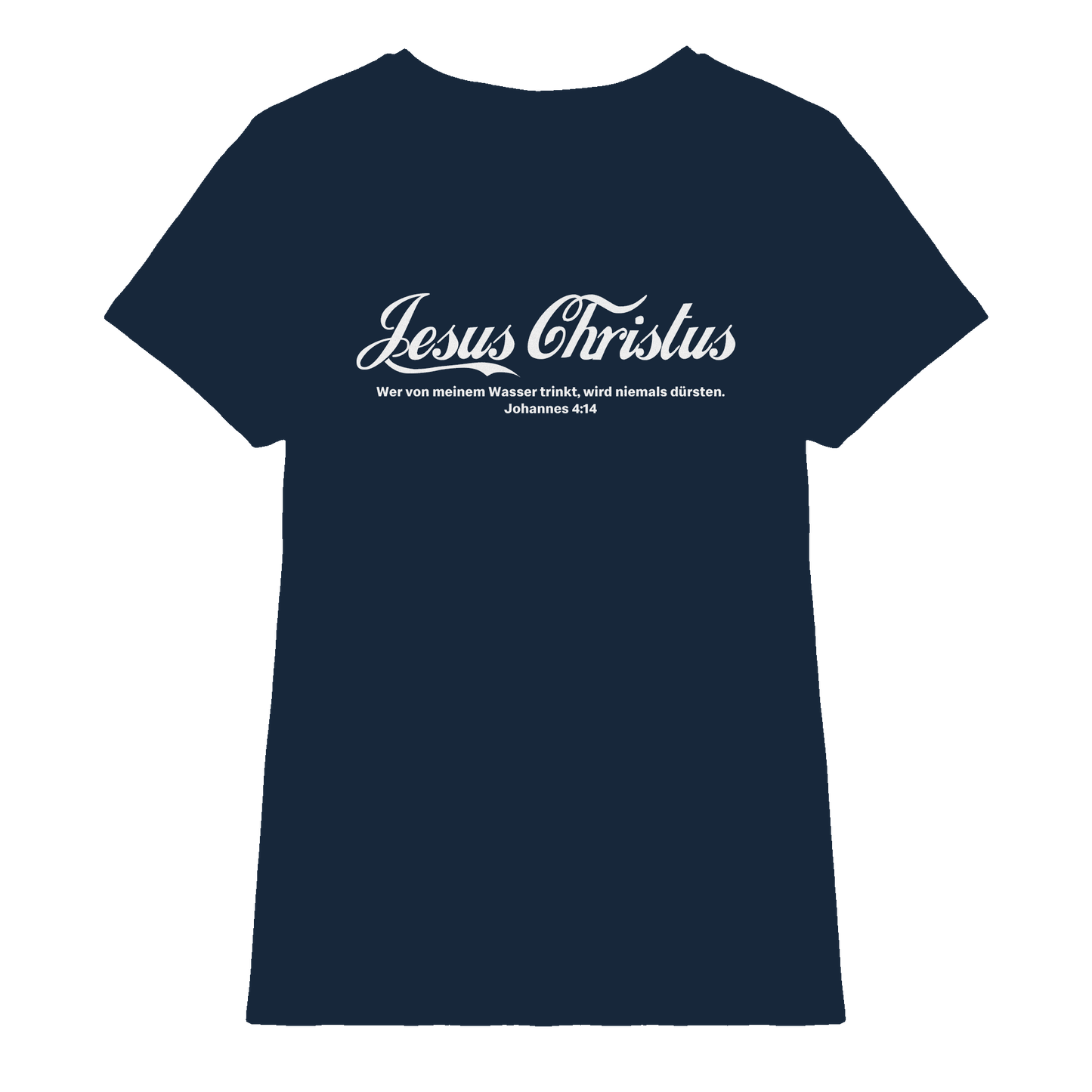 Jesus Christus – Johannes 4,14 | Christliches Statement Design „Lebendiges Wasser“ - Ladies Premium Shirt