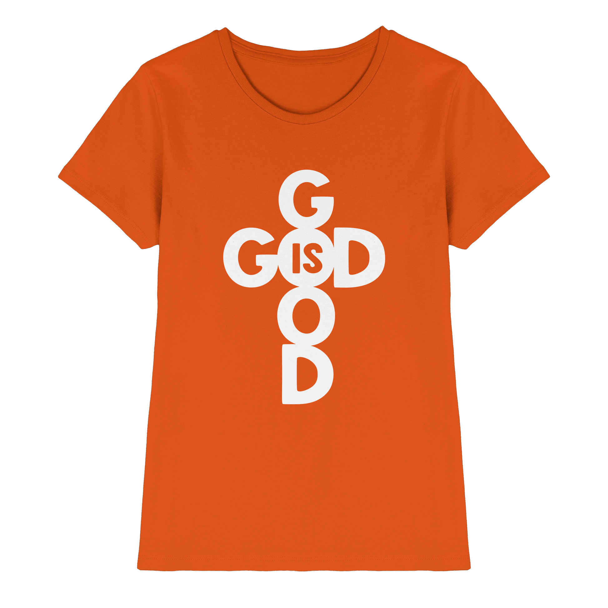 God is Good | Christliche Kleidung & Geschenke im Kreuz-Design - Ladies Premium Shirt