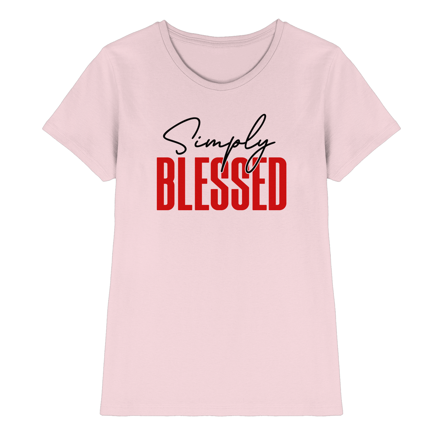 Simply Blessed | Christliches Design mit klarer Botschaft - Ladies Premium Shirt