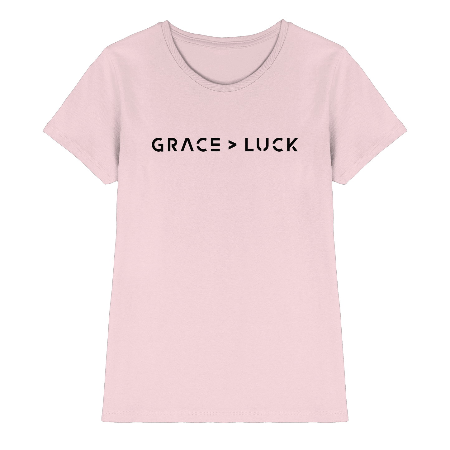 Grace > Luck | Christliches Design über Gottes Gnade - Ladies Premium Shirt