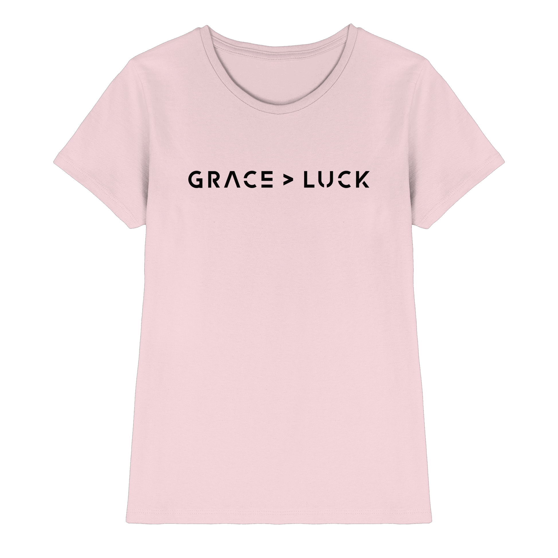 Grace > Luck | Christliches Design über Gottes Gnade - Ladies Premium Shirt
