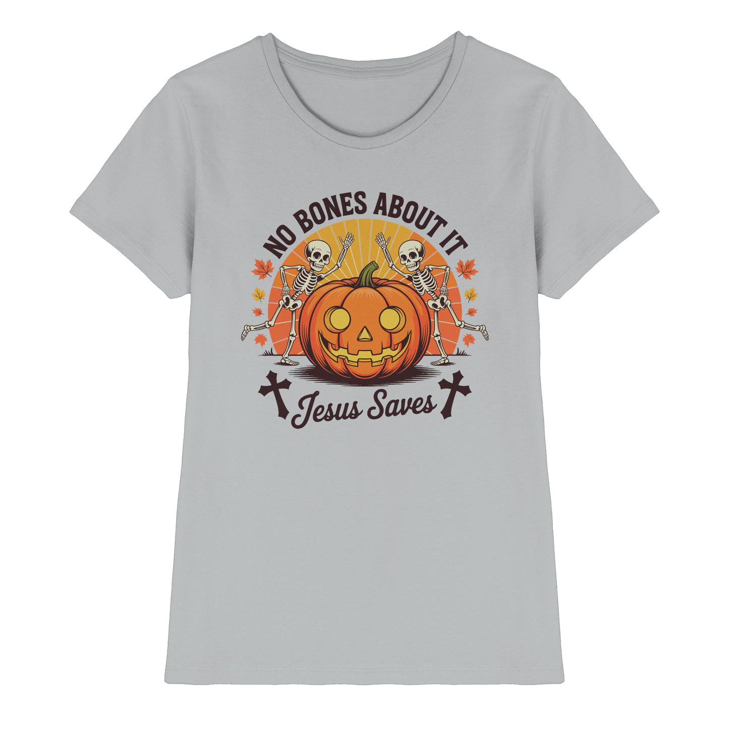 No Bones About It – Jesus Saves | Christliche Kleidung & Geschenke zu Halloween - Ladies Premium Shirt