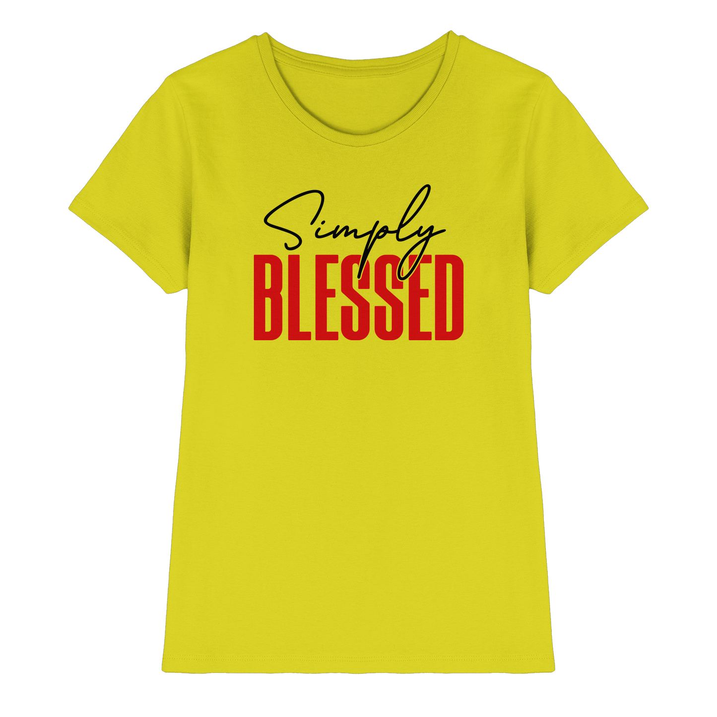 Simply Blessed | Christliches Design mit klarer Botschaft - Ladies Premium Shirt