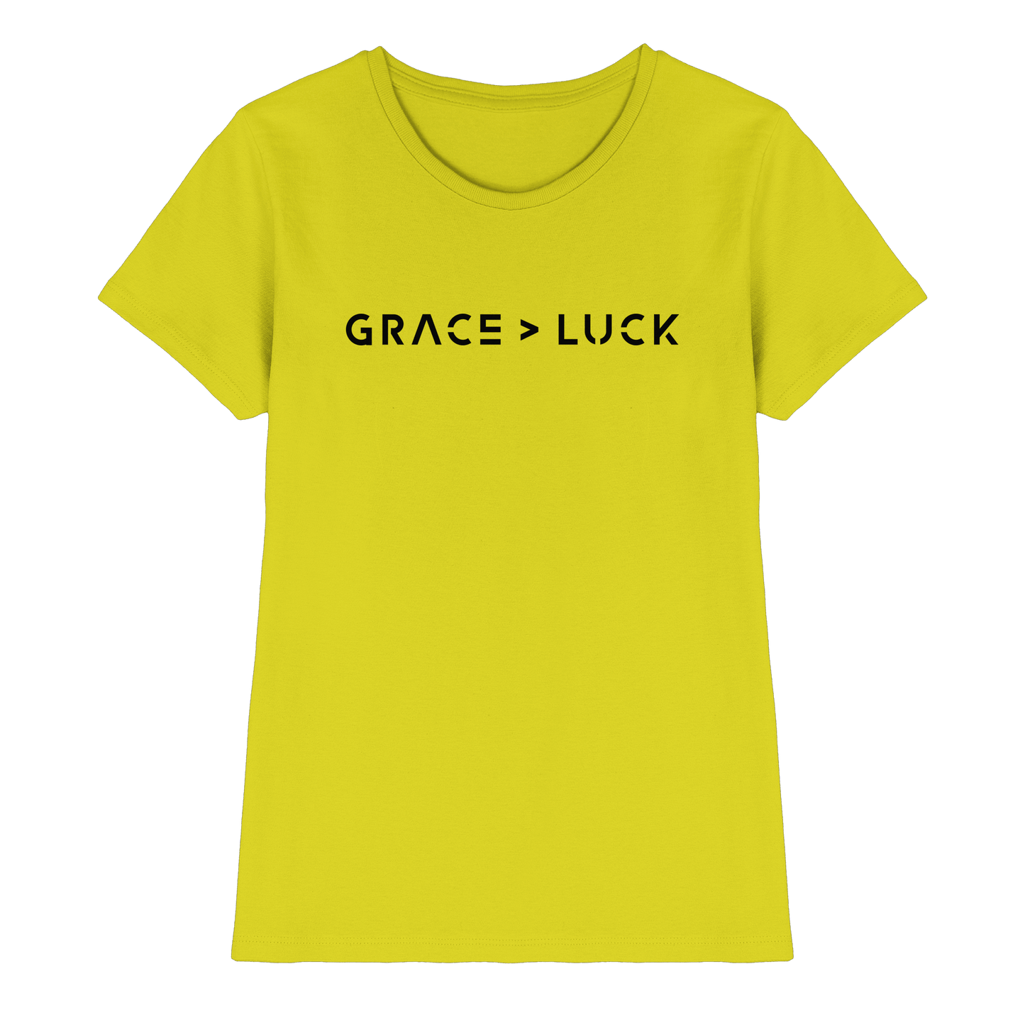 Grace > Luck | Christliches Design über Gottes Gnade - Ladies Premium Shirt