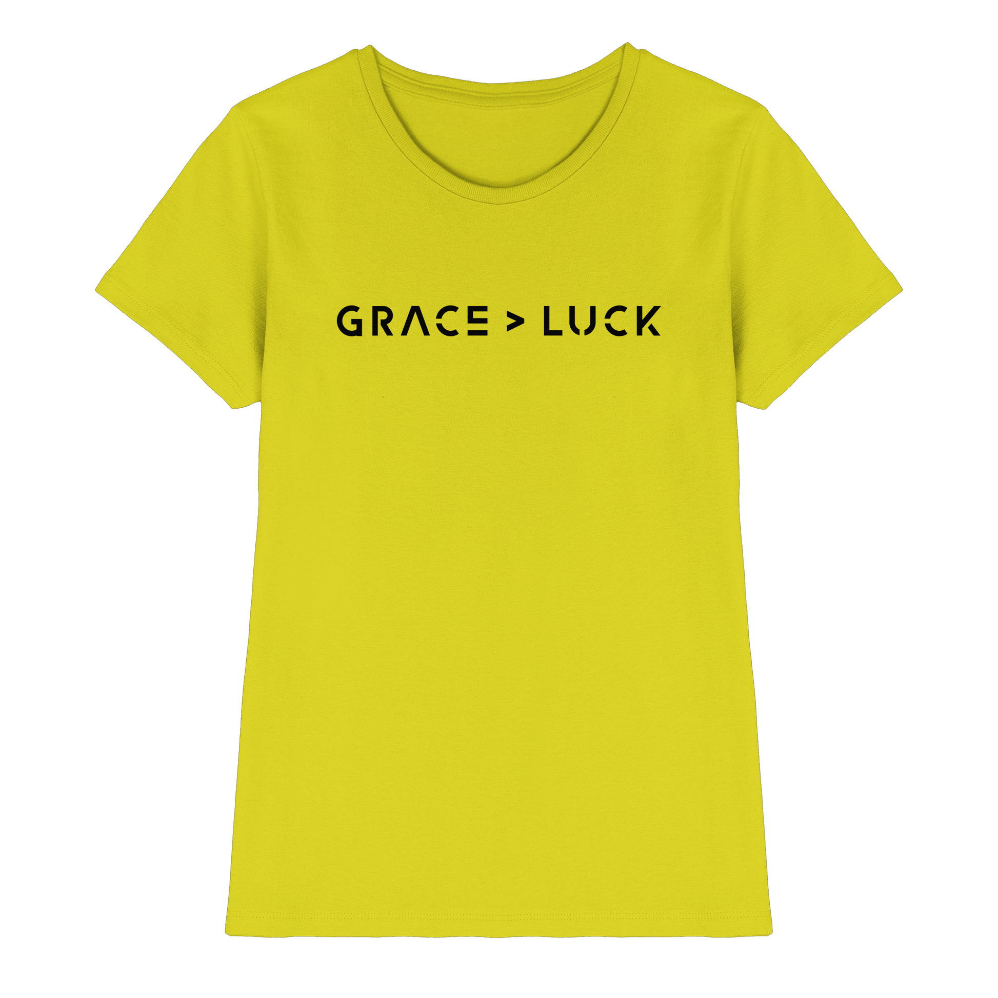 Grace > Luck | Christliches Design über Gottes Gnade - Ladies Premium Shirt