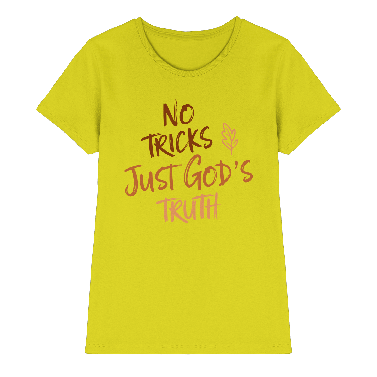 No Tricks – Just God’s Truth | Christliche Kleidung & Geschenke im Retro-Design für Herbst & Halloween - Ladies Premium Shirt