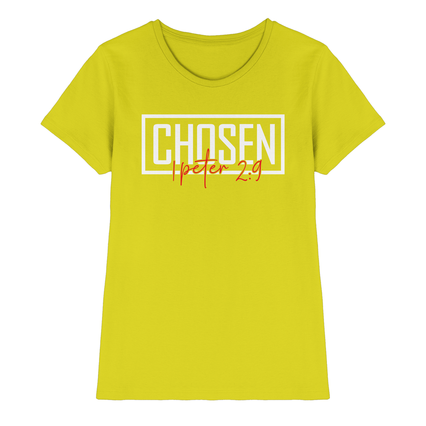 Chosen – 1. Petrus 2:9 – Auserwählt und berufen | Christliche Produkte - Ladies Premium Shirt