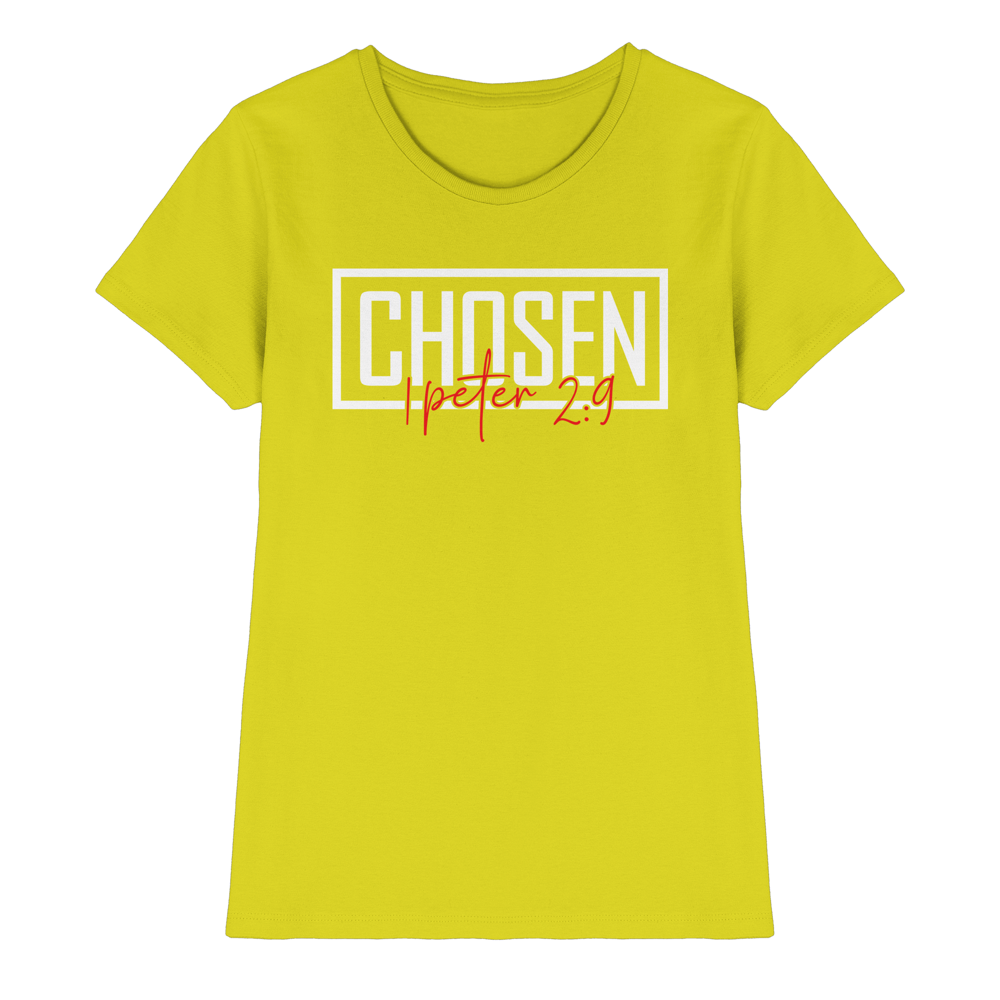 Chosen – 1. Petrus 2:9 – Auserwählt und berufen | Christliche Produkte - Ladies Premium Shirt