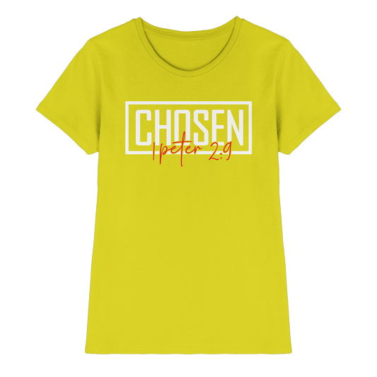 Chosen – 1. Petrus 2:9 – Auserwählt und berufen | Christliche Produkte - Ladies Premium Shirt