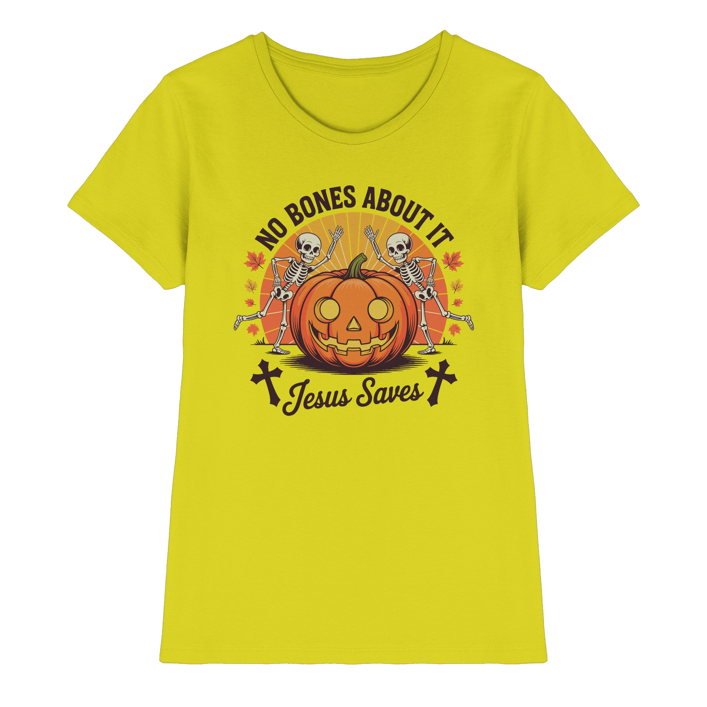 No Bones About It – Jesus Saves | Christliche Kleidung & Geschenke zu Halloween - Ladies Premium Shirt