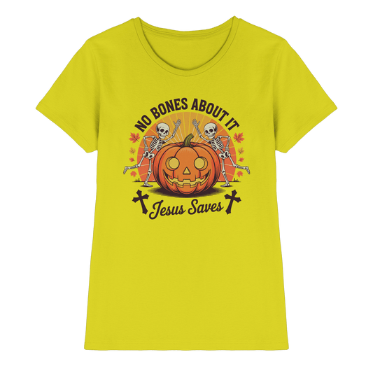 No Bones About It – Jesus Saves | Christliche Kleidung & Geschenke zu Halloween - Ladies Premium Shirt