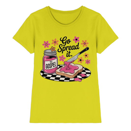 Go Spread It – The Gospel | Christliche Produkte - Ladies Premium Shirt