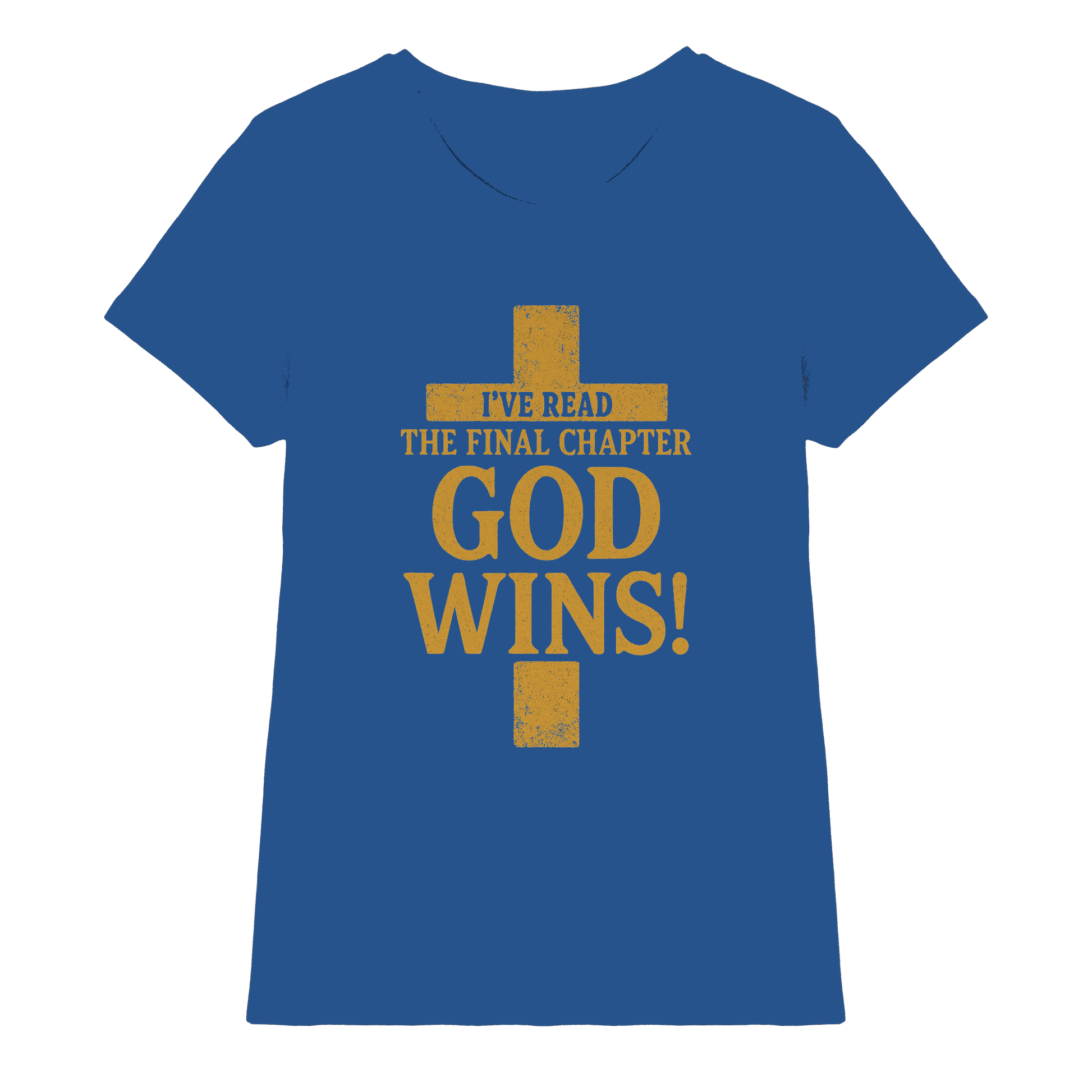 GOD WINS – Das Ende steht fest | Christliche Kleidung & Geschenke im Kreuz-Design - Ladies Premium Shirt