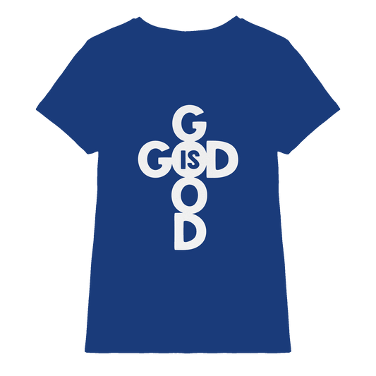 God is Good | Christliche Kleidung & Geschenke im Kreuz-Design - Ladies Premium Shirt